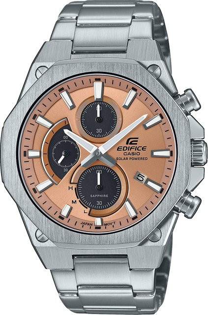 Casio Chronograph, Solar, Edelstahl, 44 mm, Herren - Bild 1