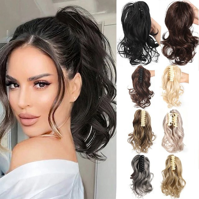 AOOSOO HAIR Synthetische Perücke mit Pferdeschwanz, Damen - Bild 1