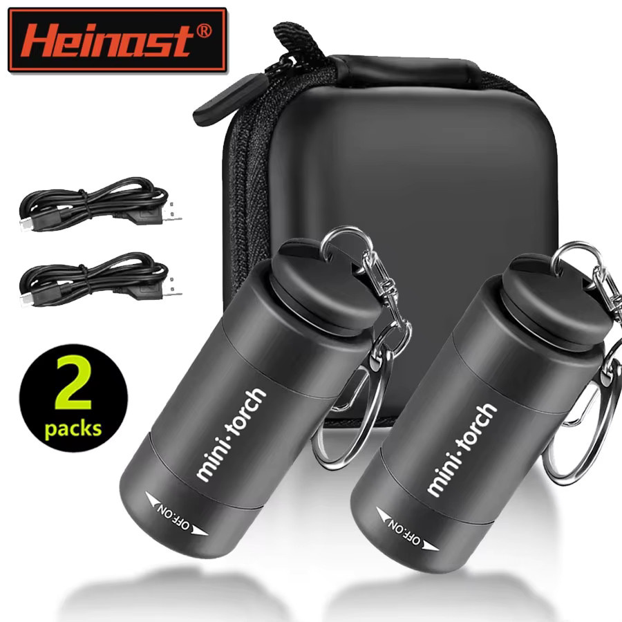 Heinast Mini LED Taschenlampe aus Aluminium mit USB-Aufladung und wasserdichtem Design für Outdoor und Camping - Bild 4
