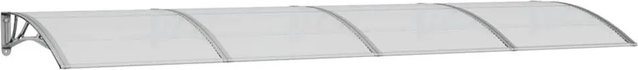 vidaXL Türvordach aus Polycarbonat in Grau, B x B: 350 x 100 cm - Bild 1