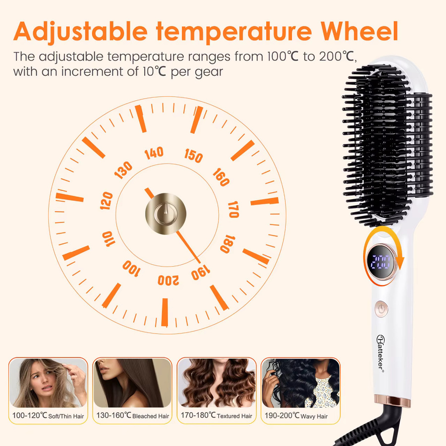Hatteker Haarstyling-Bürste, Weiß, Damen - Bild 6