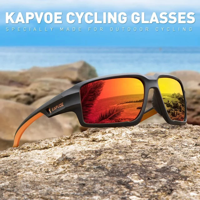 Kapvoe Sonnenbrille, Vollrand, Kunststoff, schwarz, unisex, polarisiert - Bild 1