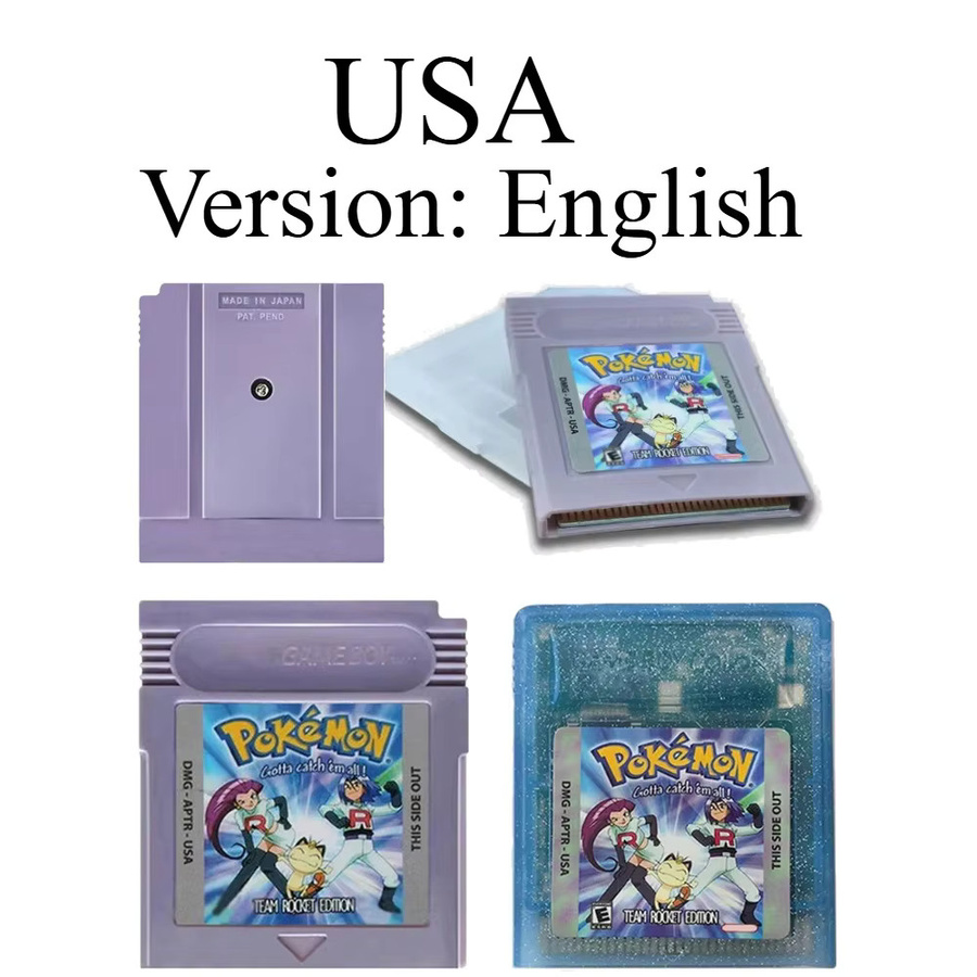TAKARA TOMY Pokemon Team Rocket Edition GBC-Spielkarte, Graue Ahell Crystal Shell - Bild 2