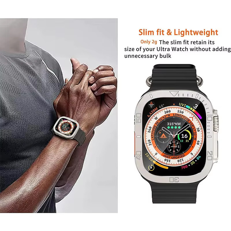 Apple Lünettenring für Apple Watch Ultra 49 mm, Edelstahl, Silber - Bild 5