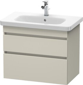 Duravit Waschtischunterschrank DuraStyle in Tau Matt, wandhängend, B/T: 73 x 44,8 cm, mit 2 Schubladen - Bild 1