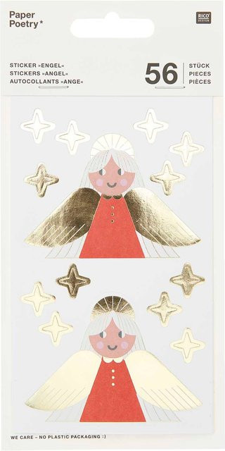 Rico Design Paper Poetry Sticker Engel I love Christmas - Bild 1