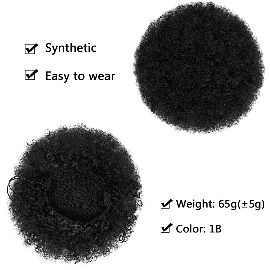 G&T Wig Afro-Puff-Pferdeschwanzverlängerung, Synthetisch, Damen - Bild 3