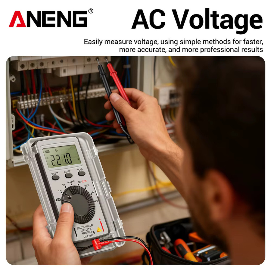 ANENG AN101 Digitales Mini-Multimeter Professioneller AC/DC-Spannungsprüfer und Kfz-Stromtester - Bild 3