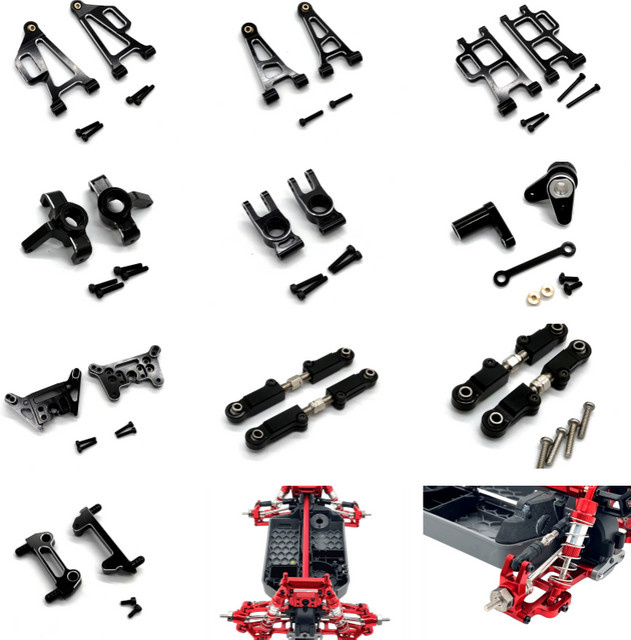 MJX Metallzubehör, RC 1/14, Schwingarm Lenkungsgelenk Zugstange Montageteile - Bild 1