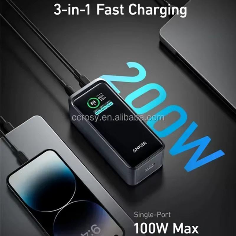 Anker Prime Tragbare Powerbank 12000mAh Externer Akku mit Schnellladefunktion in Schwarz - Bild 4