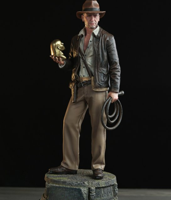 JIJIE Indiana Jones Cowboy-Abenteurer, Modellbausatz, Harz, Maßstab 1:24 - Bild 1
