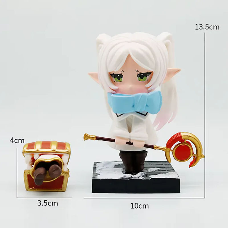 Bandai Frieren: Beyond Journey's End Q-Version Anime-Figur 2-teiliges Set aus PVC, mehrfarbig, Höhe: 13,5 cm - Bild 2