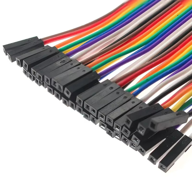 20-poliges Dupont-Überbrückungsdrähte-Set in Mehrfarbig für Arduino und DIY-Elektronikprojekte, Länge: 20 cm, verschiedene Anschlussarten (Stecker auf Stecker, Buchse auf Buchse, Stecker auf Buchse) - Bild 2