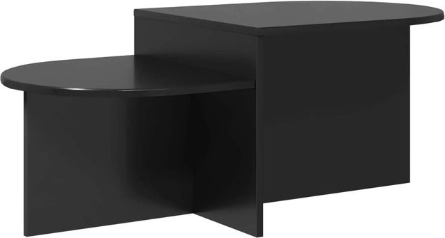 vidaXL Couchtisch in Schwarzer Eiche aus Holzwerkstoff, modern und rechteckig, B/T/H: 100 x 50 x 40 cm - Bild 1