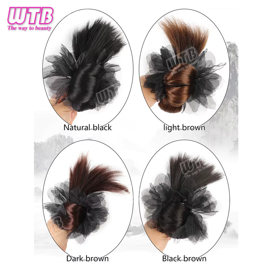 WTB Messy Bun Haarteil Chignon Clip, Damen - Bild 3