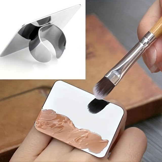 KissDate Makeup Mixing Palette mit Foundation Spatula, Edelstahl - Bild 1