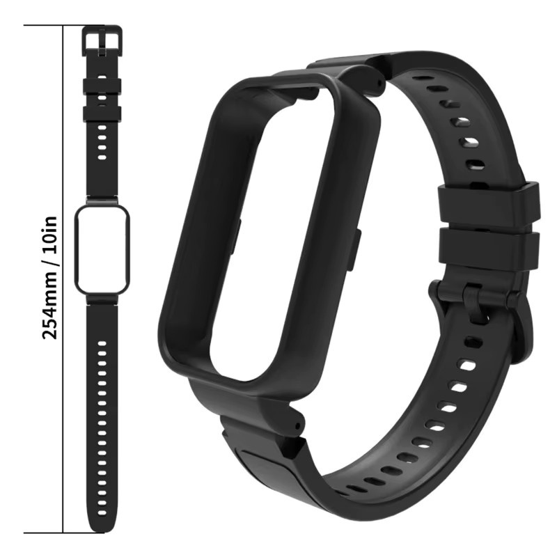CAOWTAN Uhrenarmband Silikon, Schwarz, Unisex - Bild 5