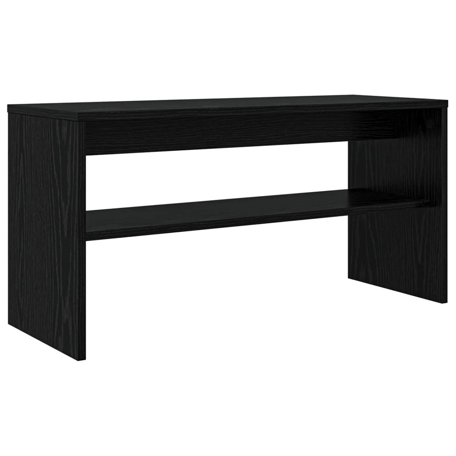 vidaXL TV-Schrank in Schwarz und Eichen-Optik aus Holzwerkstoff, B/T/H: 80 x 30 x 40 cm - Bild 2
