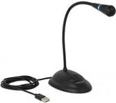 Delock Schwanenhals USB-Mikrofon 65871 in Schwarz mit Standfuß - Bild 1