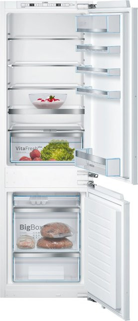 Bosch Serie 6 Einbau-Kühl-Gefrier-Kombination KIS86AFE0 in Weiß - Bild 1