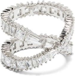 Swarovski Zirkonring, Silberbeschichtet, Zirkonia, Damen - Bild 1