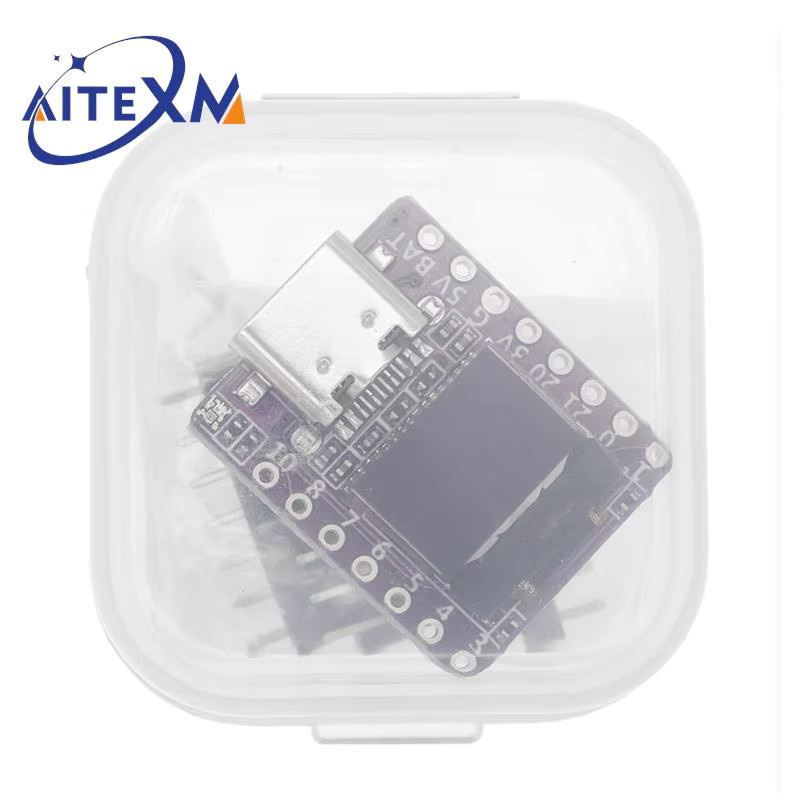 AITEXM ROBOT ESP32 C3 und RP2040 Raspberry Pi Pico Entwicklungsboard mit 0,42 Zoll LCD, RISC-V, WiFi und Bluetooth für Arduino und MicroPython - Bild 2