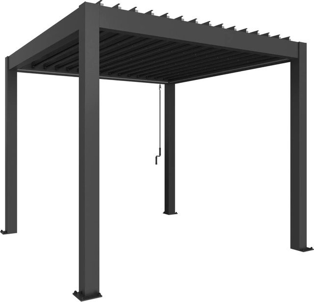 Biohort Pergola modern Dunkelgrau-Metallic B/H/T: 312 x 264 x 312 cm - Bild 1
