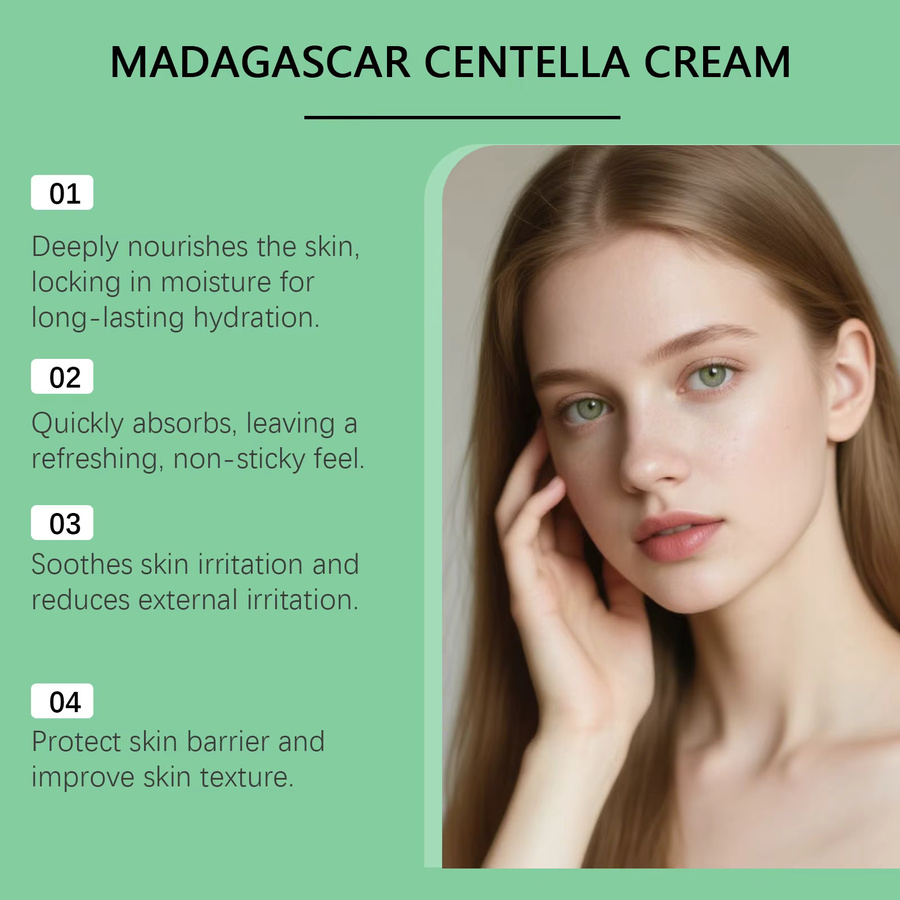Hoygi Centella-Creme, Gesicht, mit Ceramid und Panthenol, trockene und empfindliche Haut - Bild 2