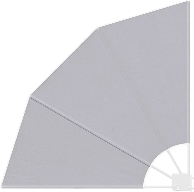 vidaXL Balkon Sichtschutz aus Polyester in Grau, B/H: 115 x 115 cm - Bild 1