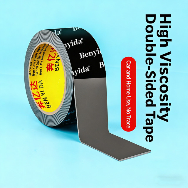 3M Doppelseitiges Klebeband Schwarz 2 mm Dicke, 3 m Rolle, Wasserdicht und Temperaturbeständig für Auto-Umbau und Heckspoiler-Fixierung - Bild 1