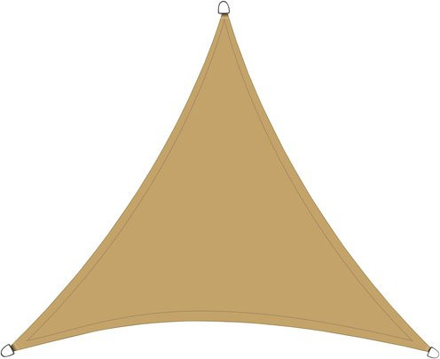 Sonnensegel SIENA GARDEN aus HDPE in Sand und Beige, Breite: 360 cm - Bild 1