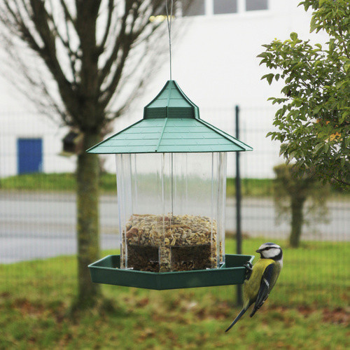 HABAU Vogelfutterhaus aus Kunststoff in Grün, B/H/T: 20 x 23 x 20 cm - Bild 2