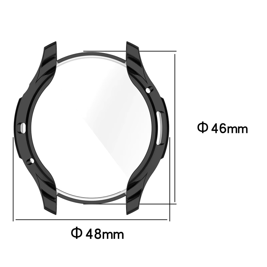 Huami Silikonhülle für Amazfit GTR 4 Smartwatch mit Displayschutzfolie, transparent - Bild 2