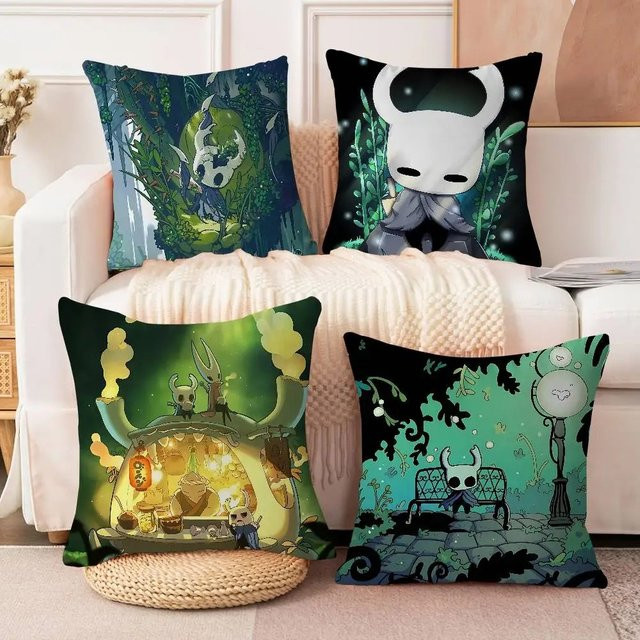Hollow Knight Kissenbezug aus Polyester mit Grafikdesign, Mehrfarbig, B/H: 50 x 30 cm - Bild 1