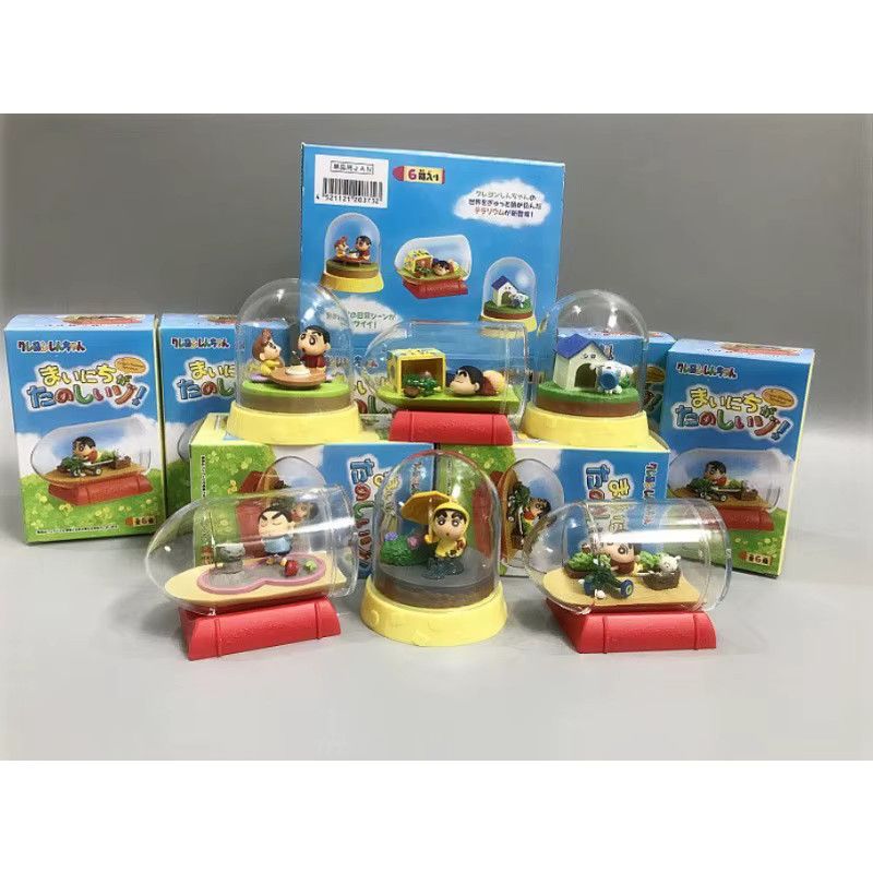 Rement Crayon Shin-chan Blind Box Anime Action Figur Miniatur Szene Multicolor Desktop Sammlung für Kinder - Bild 3