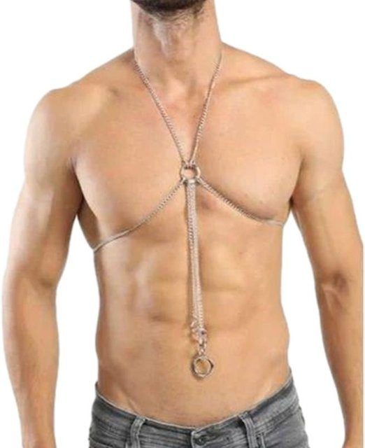 Körperkette Herren, Silber, Clubwear - Bild 1