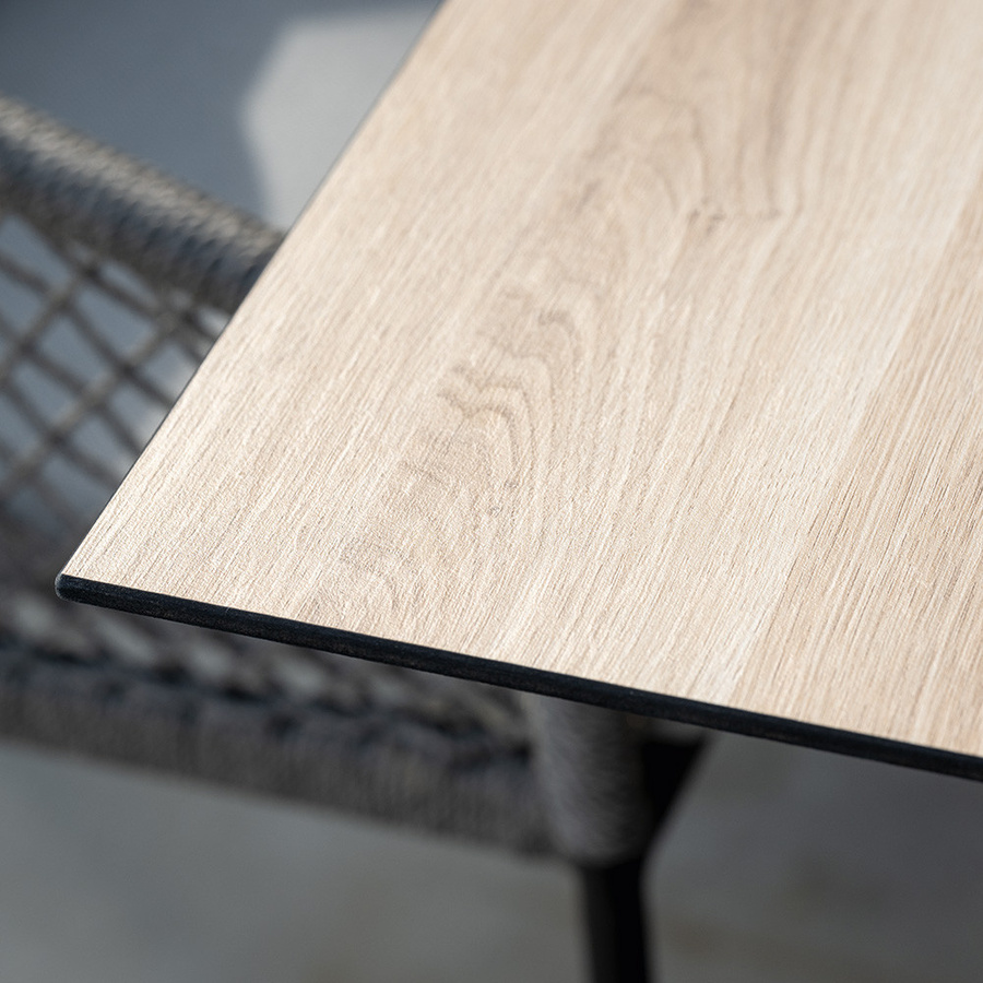 Stern Interno Esstisch aus Teak mit Silverstar 2.0 Oak light Tischplatte, B/T: 180 x 100 cm - Bild 2