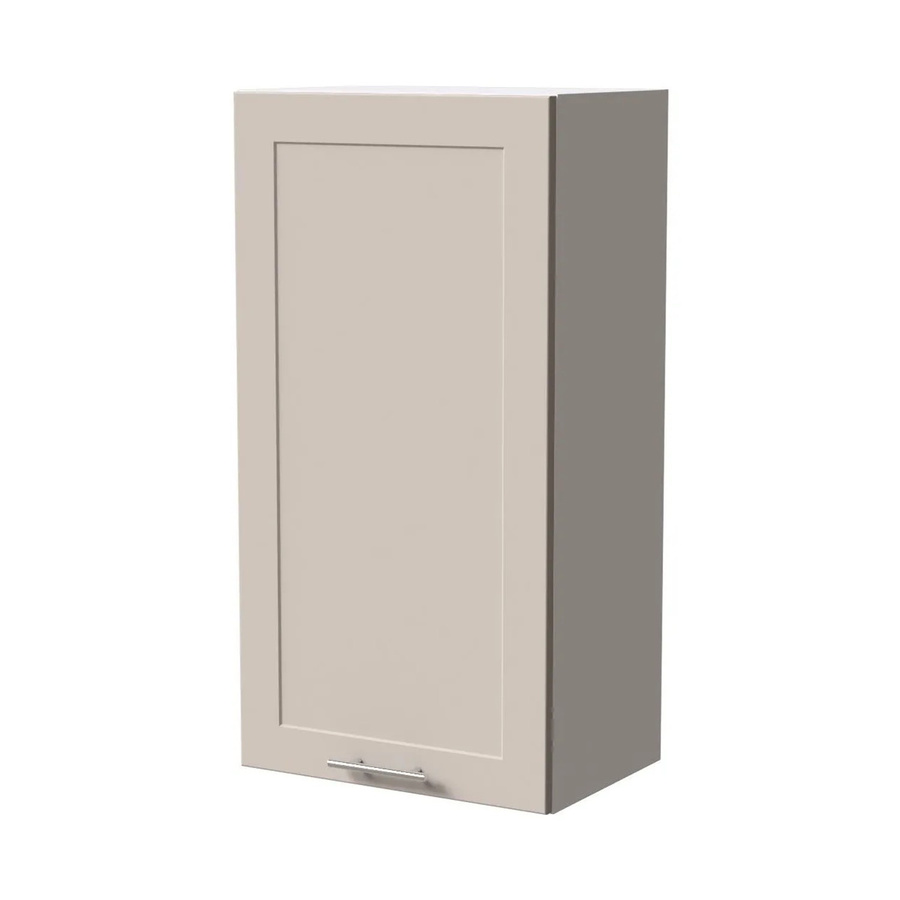 Feldmann-Wohnen Hängeschrank Oslo W4/50 Küchenschrank in Weiß und Kaschmir Matt mit Soft-Close-Türen und Regalböden, B/T/H: 50 x 32,5 x 96 cm - Bild 2