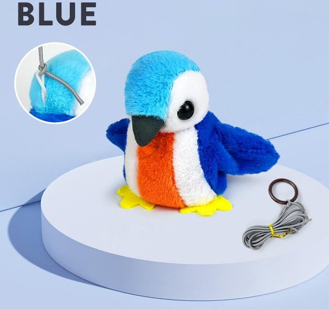 Var Vogue Elektrisches Katzenspielzeug, Simulation Rufender Vogel, blau - Bild 1