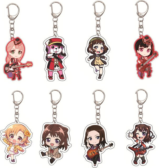 Bandai Anime BanG Dream! Acryl-Schlüsselanhänger, 55mm - Bild 1
