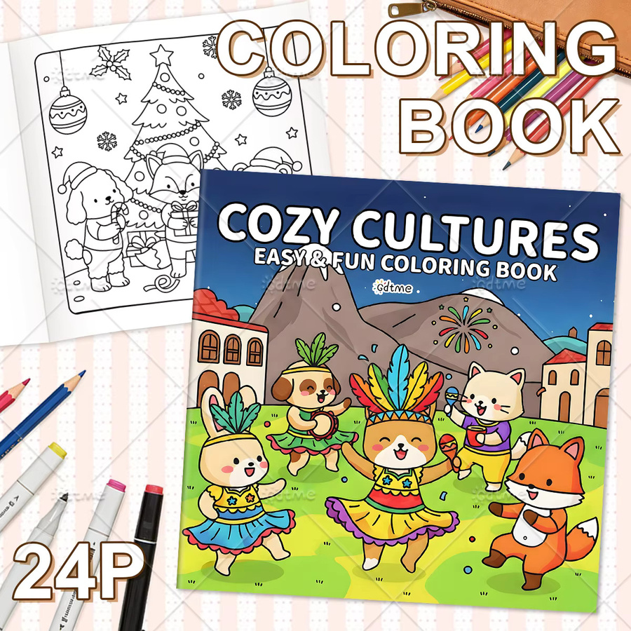 COZY CULTURES Malbuch mit einfachen Mustern, für Erwachsene - Bild 2