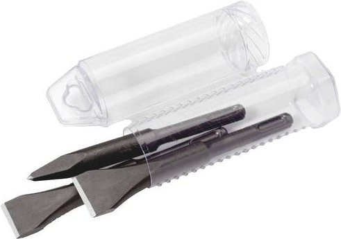 Rennsteig Meißel-Set 3teilig SDS-Plus aus Stahl in Silber, Gesamtlänge: 140 mm - Bild 1
