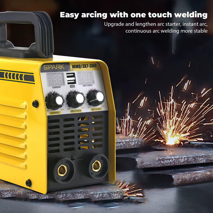 Betuyoo MMA-250 Inverter-Schweißgerät in Gelb, tragbare 220V ARC-Schweißmaschine mit Doppel-Display und Doppel-USB-Anschlüssen für Heim- und DIY-Einsatz - Bild 4