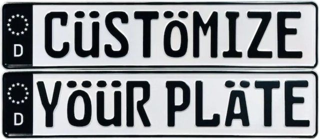 Personalisierbares geprägtes Schild von CIFBUY in Schwarz für Garage oder Männerhöhle, B/H: 40 x 10 cm - Bild 1