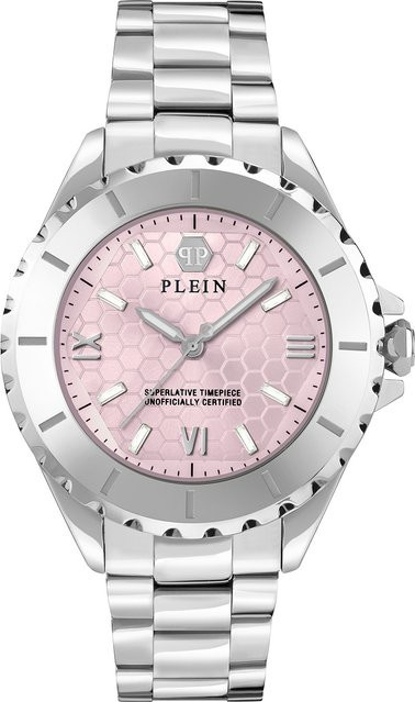 Philipp Plein Armbanduhr Rock Couture, Quarz, Edelstahl, Pink, 38 mm, Damen - Bild 1