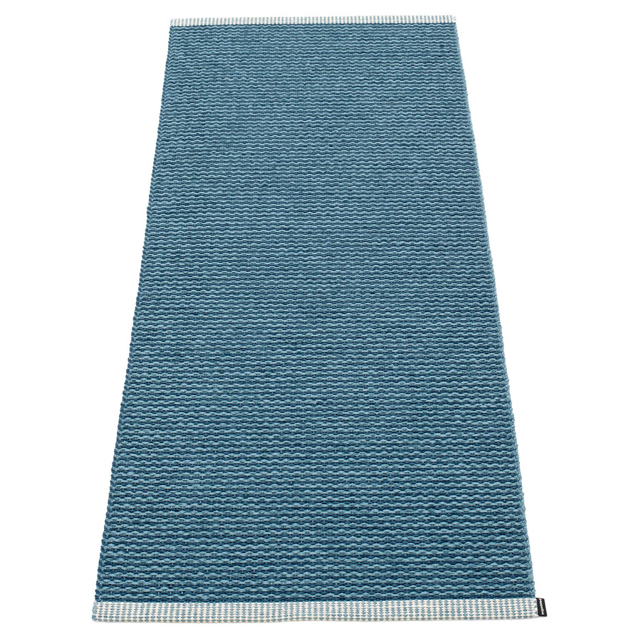 Pappelina Mono Teppich ocean blue / dove blue B/T: 60 x 150 cm - Bild 1