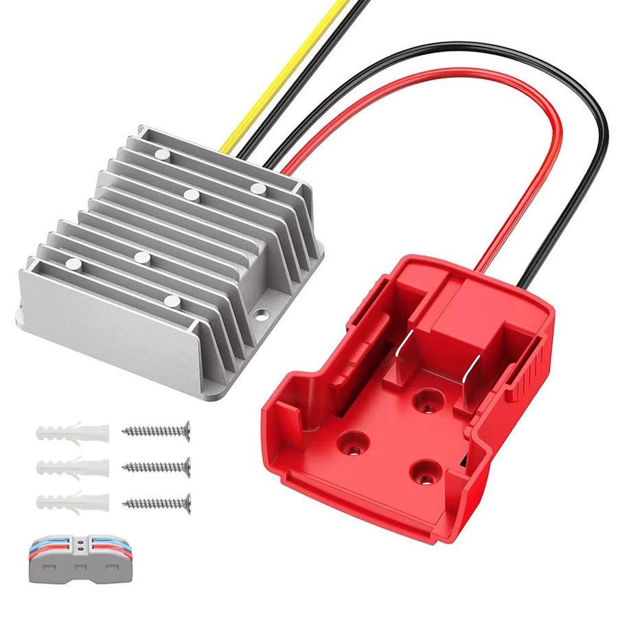 Milwaukee Konverter-Regler 18V auf 12V Buck-Konverter kompatibel mit Milwaukee M18 Akku-Adapter - Bild 2