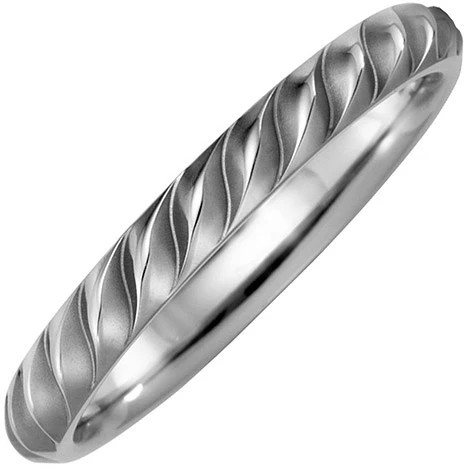 Colfem Partnerring Titan, Silber, Teil matt, Ringgröße 68, Unisex - Bild 1