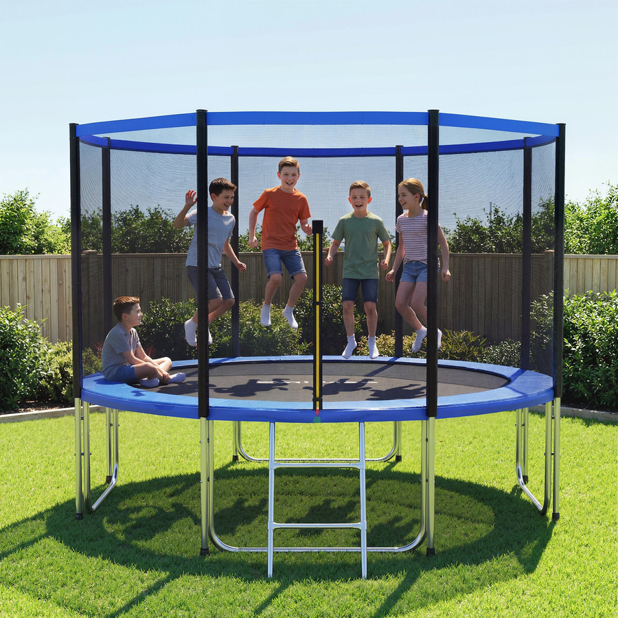 SPORTNOW Trampolin für Kinder Outdoor, Ø366 cm, ab 6 Jahre - Bild 2