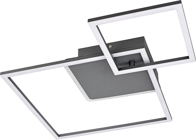 IC Home LED Deckenleuchte in Weiß mit warmweißem Licht für Wohnzimmer, Schlafzimmer und Büro - Bild 1